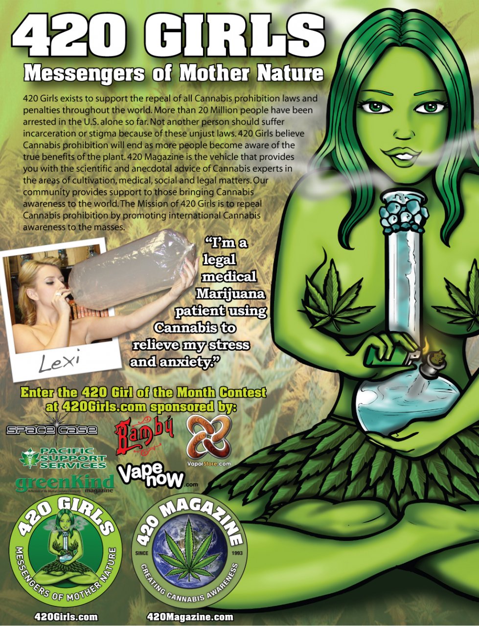420 Girls Full Page Ad