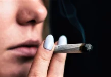 London’s High-Powered Female Smokers Woman smoking cannabis London