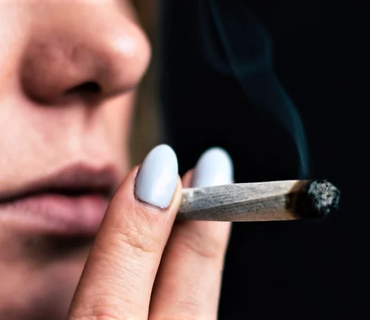 London’s High-Powered Female Smokers Woman smoking cannabis London